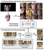 Domain-Adaptive Full-Face Gaze Estimation via Novel-View-Synthesis and Feature Disentanglement